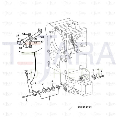 JCB Part No.# 04/800233, DEFLECTOR PLATE - JCB Spare Parts