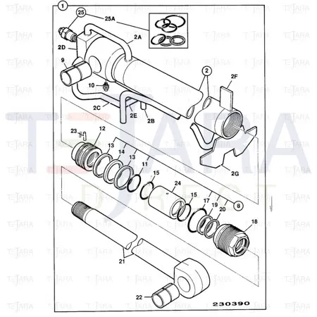 JCB Part No.# 1208/0018, BUSH - JCB Spare Parts