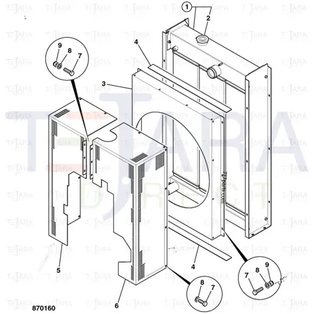 JCB Part No.# 30/926882, Radiator assembly - JCB Spare Parts