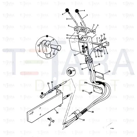 JCB Part No.# 2103/0705, SPLIT PIN - JCB Spare Parts