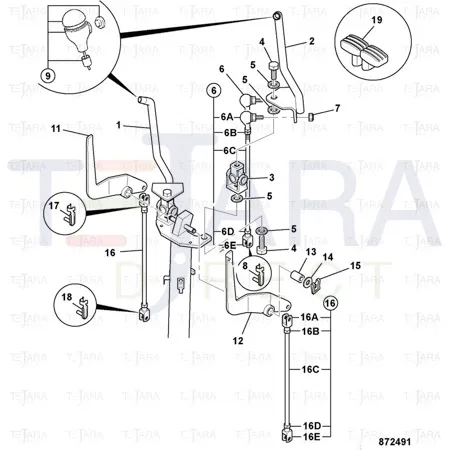 JCB Part No.# 331/30884, KNOB - JCB Spare Parts