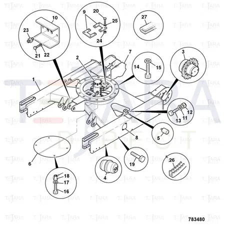 JCB Part No.# 1315/3712D, BOLT M16X50 - JCB Spare Parts