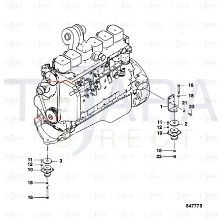 JCB Part No.# 2622/50035, BUFFER - JCB Spare Parts
