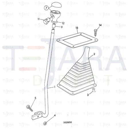 JCB Part No.# 701/49800, PUSH-BUTTON SWITCH 1016mm - JCB Spare Parts