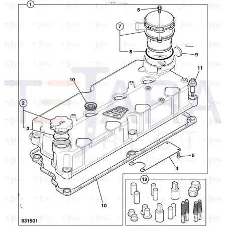 JCB Part No.# 320/04090, OIL FILLER CAP - JCB Spare Parts
