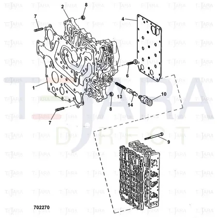 JCB Part No.# 04/600732, GASKET - GEARSHIFT - JCB Spare Parts