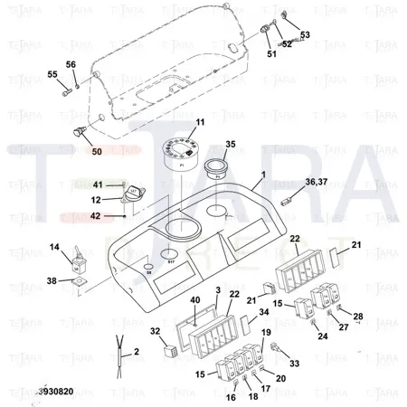 JCB Part No.# 8107/01358, SWITCH - JCB Spare Parts