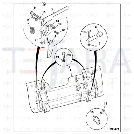 JCB Part No.# 811/90143, PIVOT PIN - JCB Spare Parts