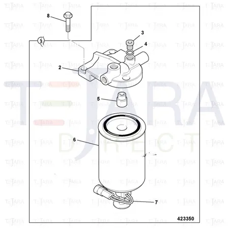 JCB Part No.# 32/925414, ELEMENT - fuel - JCB Spare Parts