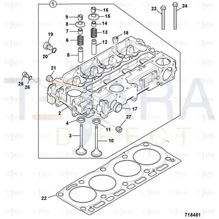 JCB Part No.# 02/202941, VALVE - JCB Spare Parts