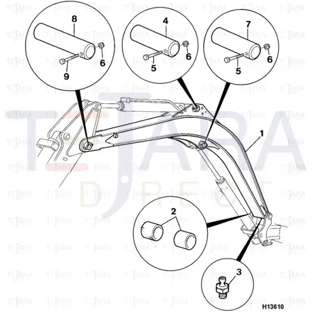 JCB Part No.# 232/02008, BUSH - JCB Spare Parts