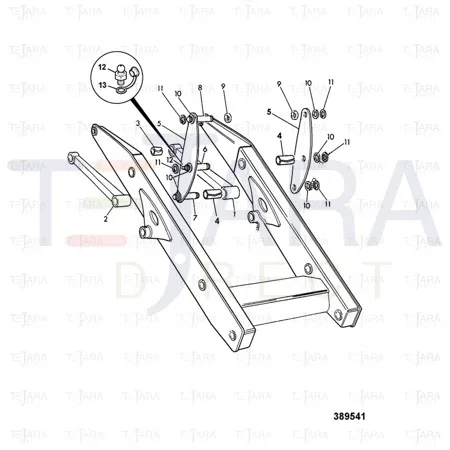 JCB Part No.# 808/00297, LINER BEARING - JCB Spare Parts