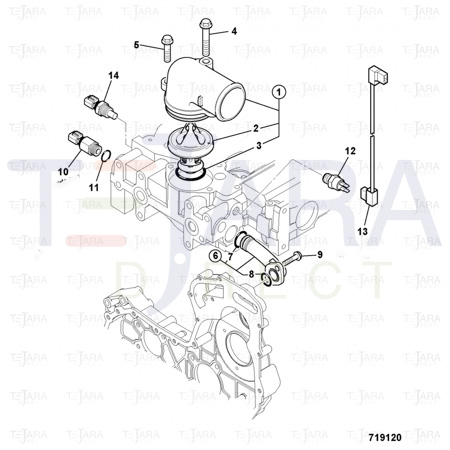 JCB Part No.# 02/203184, CONNECTOR - JCB Spare Parts