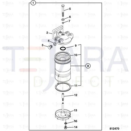 JCB Part No.# 32/925884, Element fuel - JCB Spare Parts
