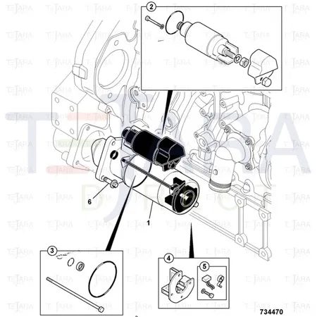 JCB Part No.# 714/40302, SWITCH, STARTER (444) SOLENOID - JCB Spare Parts