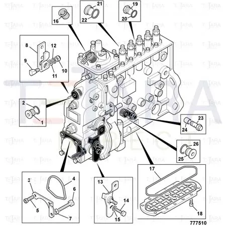 JCB Part No.# 17/916202, Seal - JCB Spare Parts