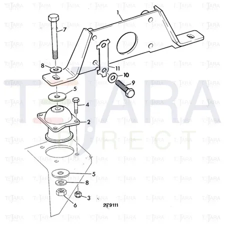 JCB Part No.# 265/01017, MOUNTING - JCB Spare Parts