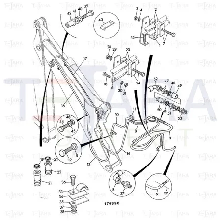 JCB Part No.# 613/06800, JCB-HOSE - JCB Spare Parts