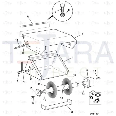 JCB Part No.# 983/10281, Spacer - JCB Spare Parts