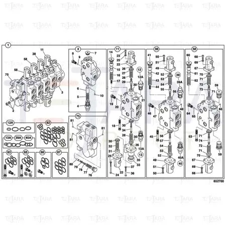 JCB Part No.# 25/222116, KIT - JCB Spare Parts