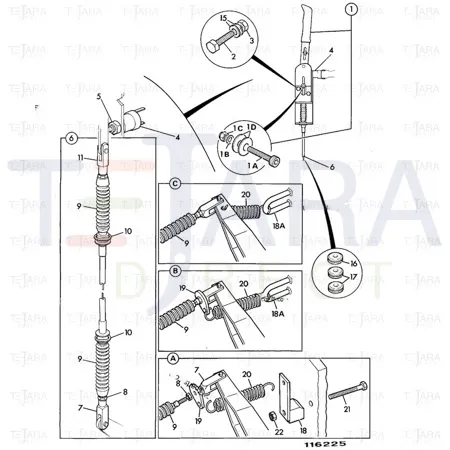 JCB Part No.# 701/72500, SWITCH.PARK BRAKE.RTFL - JCB Spare Parts