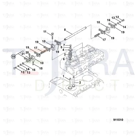 JCB Part No.# 02/600350, Seal Valve Stem - JCB Spare Parts