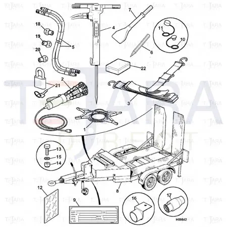 JCB Part No.# 995/32915, TOOL-MOIL - JCB Spare Parts