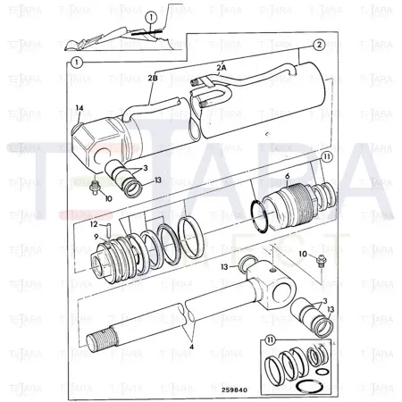 JCB Part No.# 809/00179, BEARING 60*70*90 - JCB Spare Parts