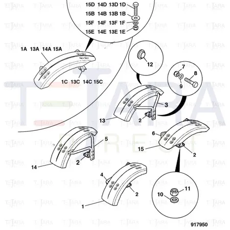 JCB Part No.# 332/C3885, FENDER RIGHT HAND - JCB Spare Parts