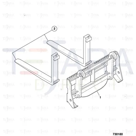 JCB Part No.# 331/40953, FORK - JCB Spare Parts