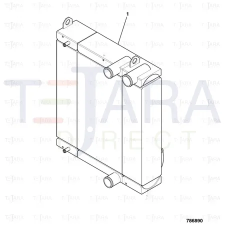 JCB Part No.# 30/926518, AKG-COMBI COOLER - JCB Spare Parts