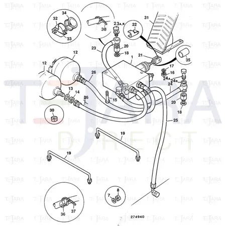 JCB Part No.# 629/21600, HOSE - JCB Spare Parts