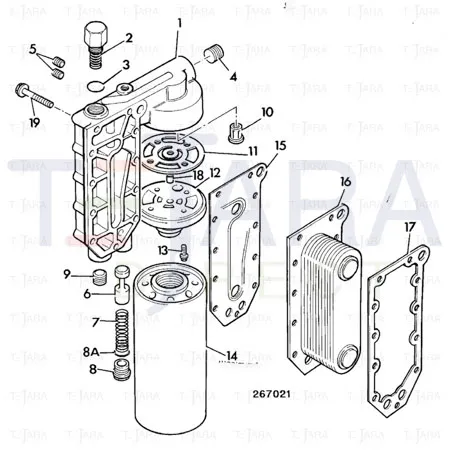 JCB Part No.# 02/910661, Spring compression - JCB Spare Parts