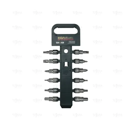 SET OF 12 OF SOCKET BITS 1/2" (FLAT-PH AND HEXAGONAL ) - EGA Master
