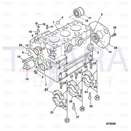 JCB Part No.# 02/634013, SEAL REAR OIL - JCB Spare Parts
