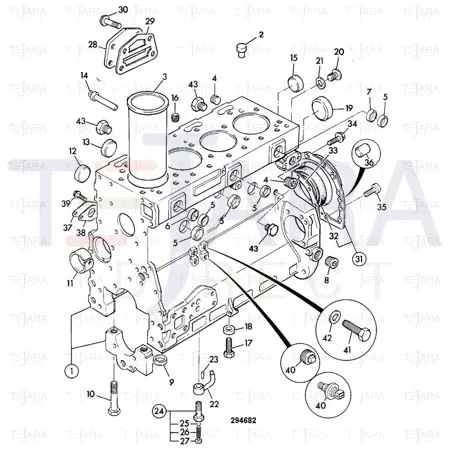 JCB Part No.# 02/200958, HOUSING - JCB Spare Parts