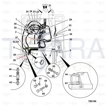 JCB Part No.# 614/80064, Hose 5/8 BSP HIGH - JCB Spare Parts