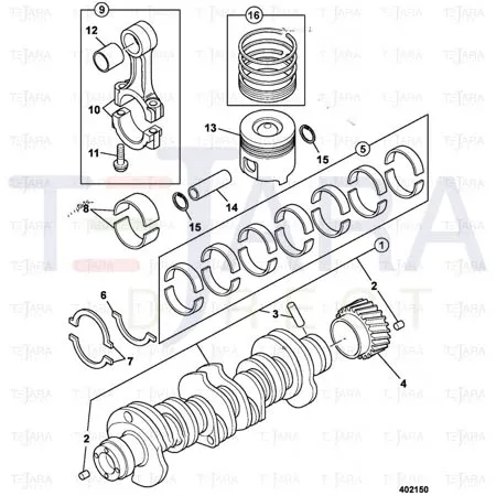 JCB Part No.# 02/801163, Ring snap - JCB Spare Parts