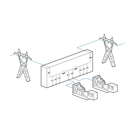 Paralleling Switchgear, Dual Utility System – Linear