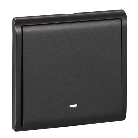 Schneider, Pieno - 16A 250V - 1 gang 1 way switch with fluorescent locator (MB)