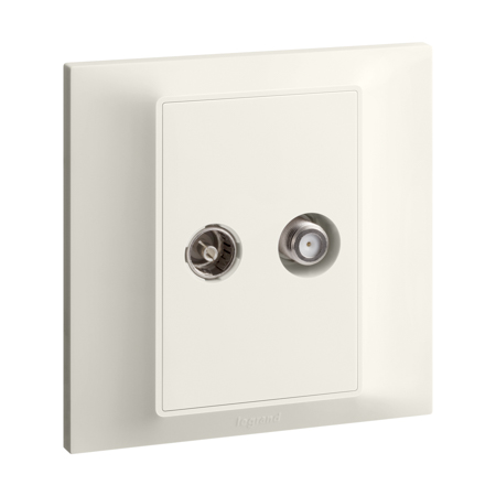 Belanko S female TV Satellite socket - Ivory | 617838 | 3414971689541 | LEGRAND