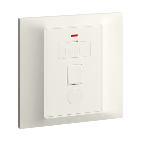 Belanko S switched Fused Connection Unit + neon + cord outlet - Ivory | 617882 | 3414971971325 | LEGRAND