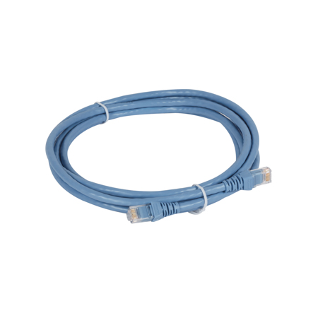Legrand, Patch cord RJ 45 - RJ 45 - U/UTP cat. 6 unscreened impedance 100 ohms - PVC light blue - length 3 m