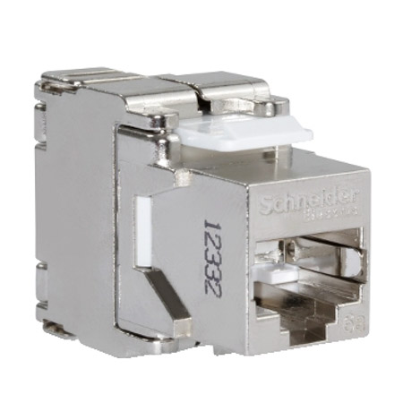 Schneider, MODULAR JACK, NON-SHUTTER CAT.6A 10G FTP