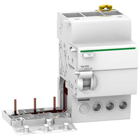 Schneider, Vigi iC60 - earth leakage add-on block - 3P - 25A - 30mA - AC type