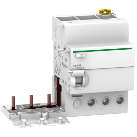 Schneider, Vigi iC60 - earth leakage add-on block - 3P - 63A - 30mA - AC type