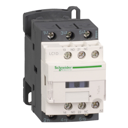 Schneider, TeSys D contactor - 3P(3 NO) - AC-3 -  440 V 9 A - 380 V AC coil