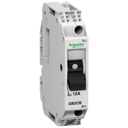 Schneider,  Thermal magnetic circuit breaker, TeSys GB2, 1P, 2 A, Icu 15 kA@240 V
