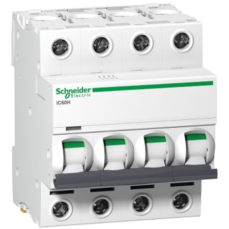 Schneider, ACTI9 IC60H 4P 1A C MINIATURE CIRCUIT BR