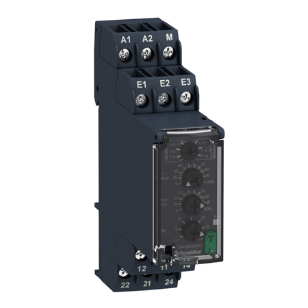 Schneider,  Modular 1-phase voltage control relay, 8 A, 2 CO, 1…100 V AC/DC, 24…240 V AC/DC